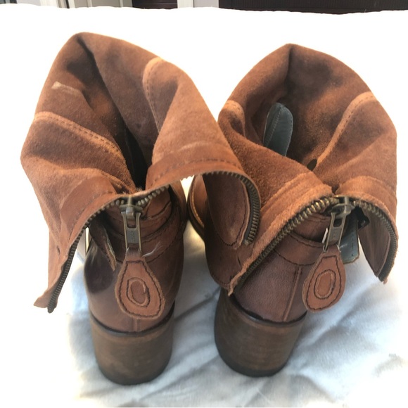 Johnston Murphy Vero cuoio brown leather Women’s Boots - Sz 6 M back zipper - Picture 2 of 11